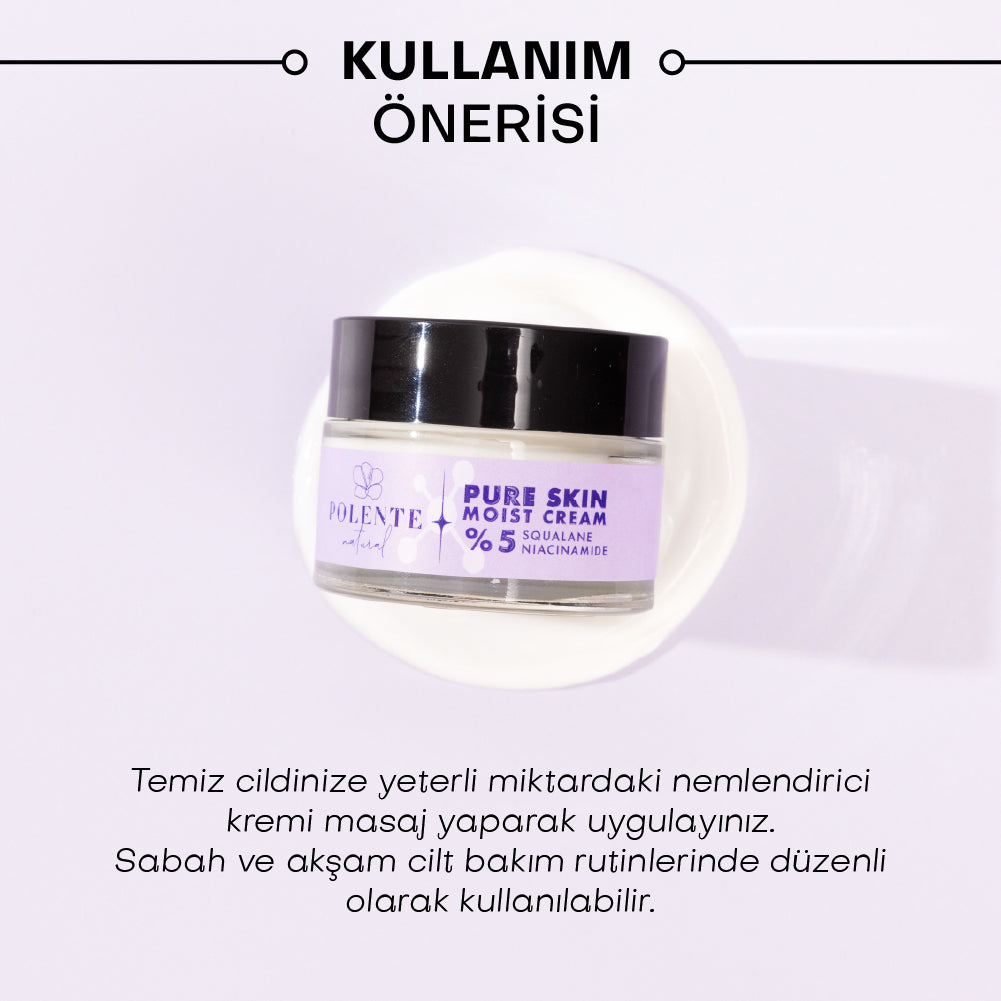 PURE SKIN MOIST CREAM - Moisturizing Cream Containing 5% Niacinamide (50 ml)