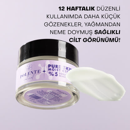 PURE SKIN MOIST CREAM -  %5 Niacinamide İçeren Nemlendirici Krem (50 ml)