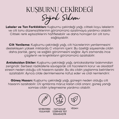 Kuşburnu Çekirdeği Yağı - Soğuk Sıkım (50 ml)