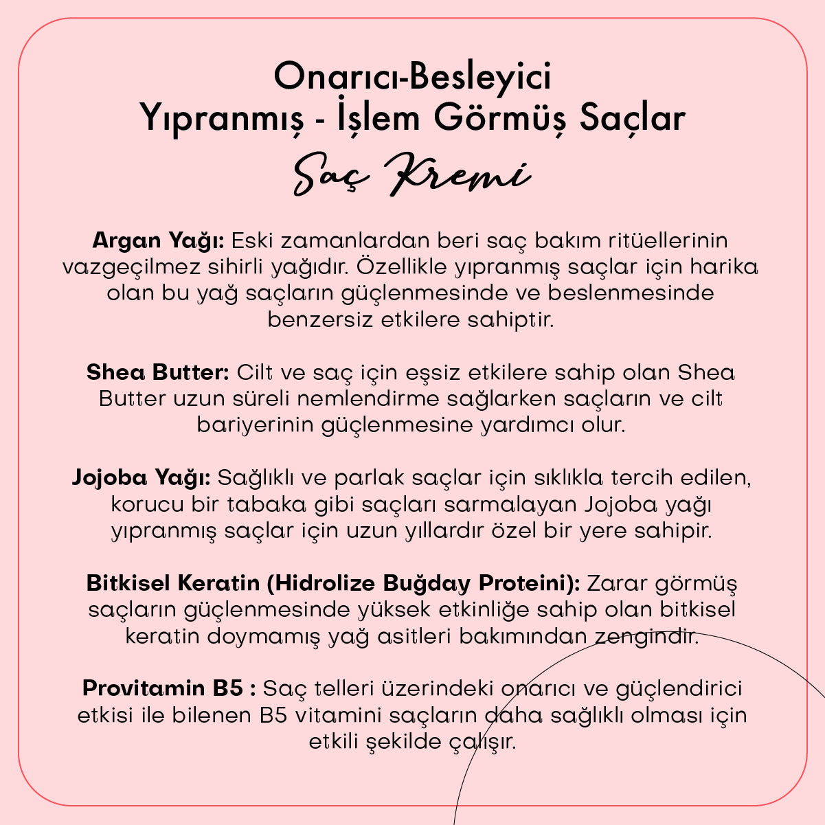 Onarıcı-Besleyici Saç Kremi / Yıpranmış - İşlem Görmüş Saçlar (200 ml)