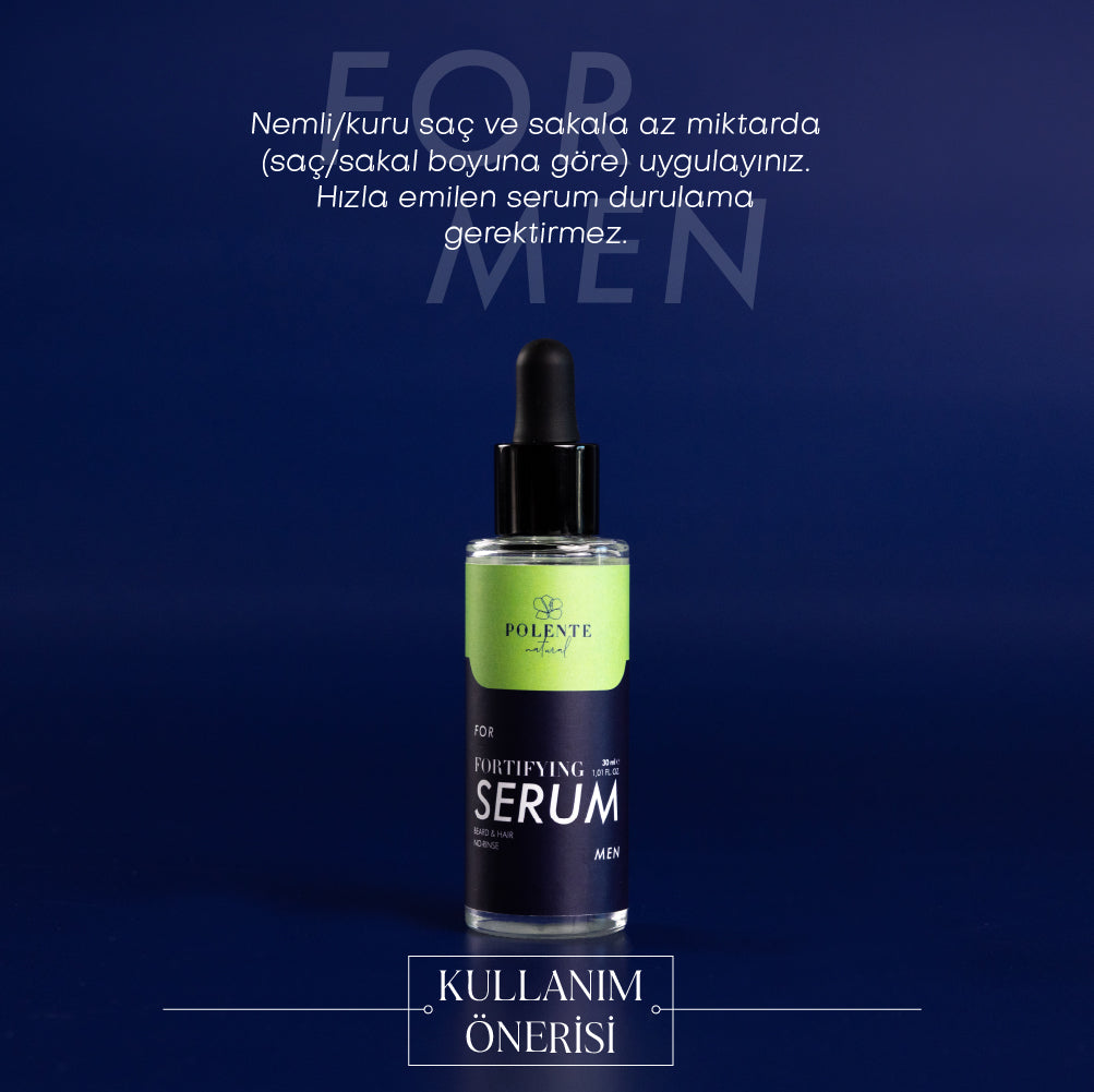 Men Fortifying Serum - Erkekler İçin Güçlendirici Saç ve Sakal Serumu (30 ml)