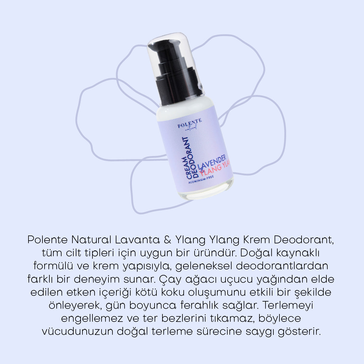 Lavanta &amp; Ylang Ylang Krem Deodorant (50 ml)