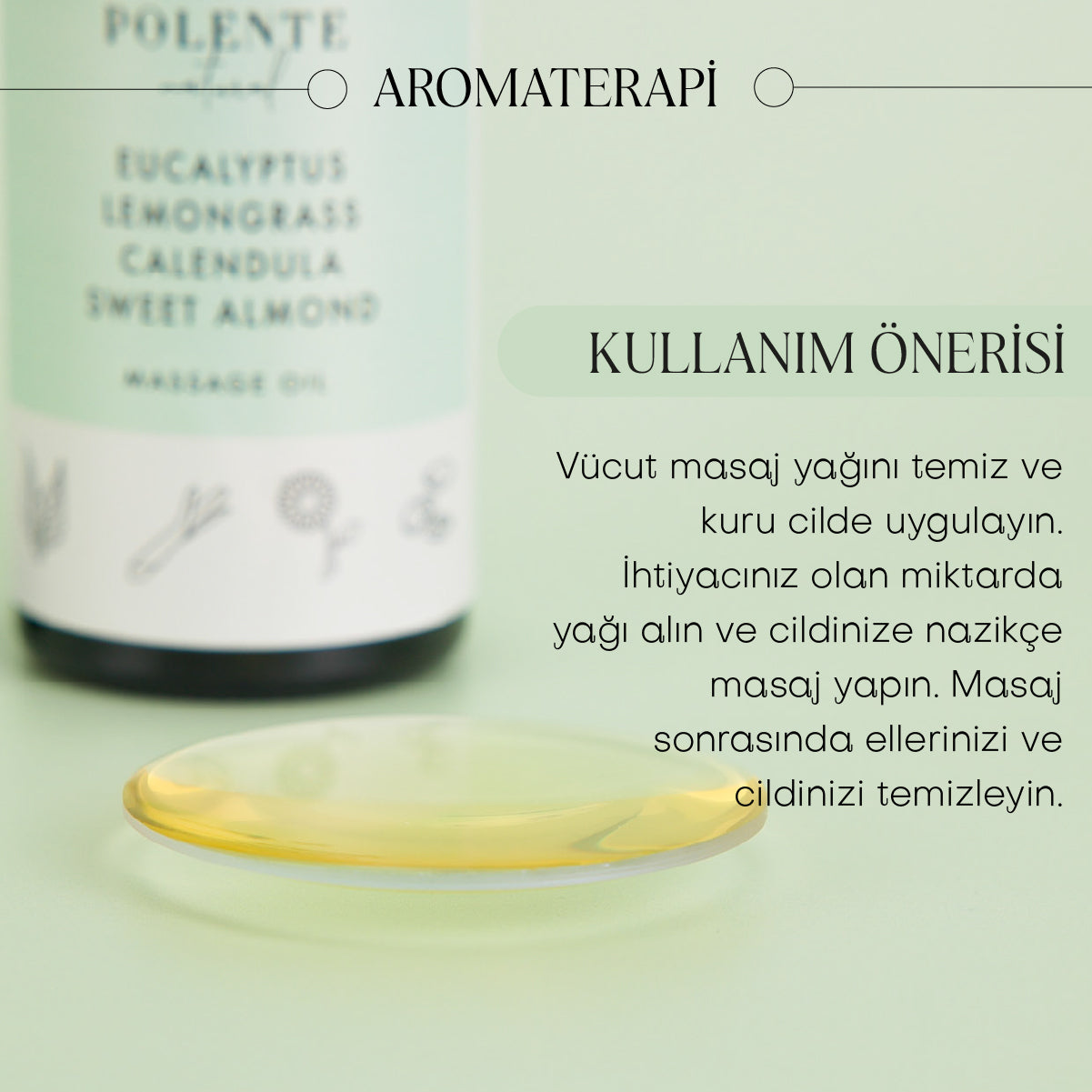 Okaliptus &amp; Limonotu Rahatlatıcı Masaj Yağı (100 ml)