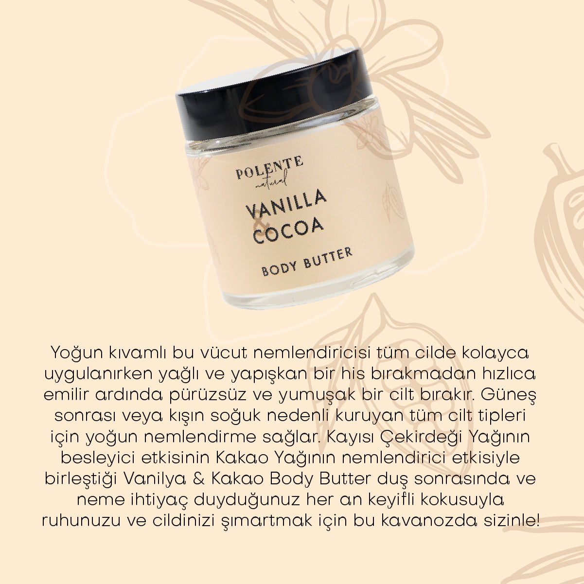 Vanilla &amp;amp; Cocoa Body Butter / Intensive Body Moisturizer (100 ml)