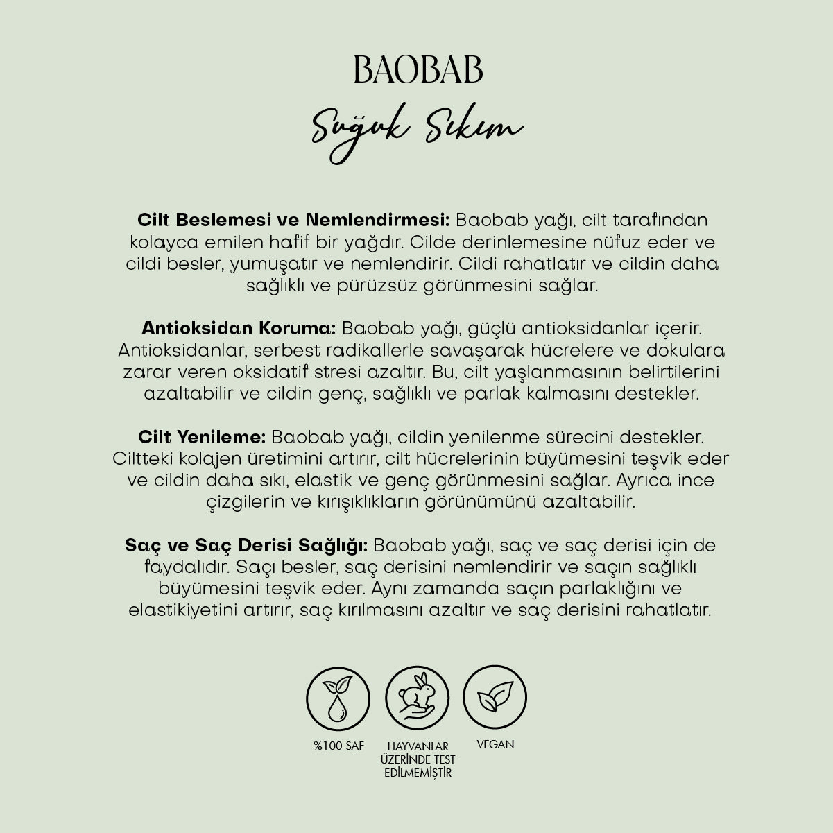 Baobab Yağı - Soğuk Sıkım (30 ml)