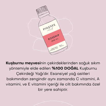 Kuşburnu Çekirdeği Yağı - Soğuk Sıkım (50 ml)