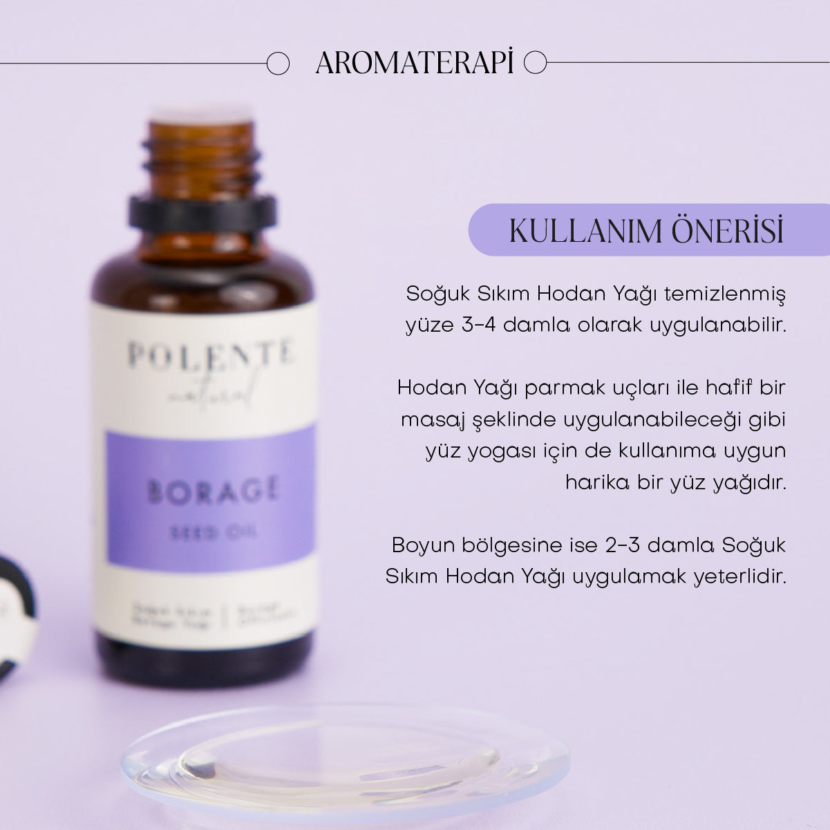 Borage (Hodan) Yağı - Soğuk Sıkım (30 ml)