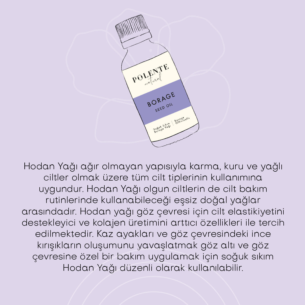 Borage (Hodan) Yağı - Soğuk Sıkım (30 ml)