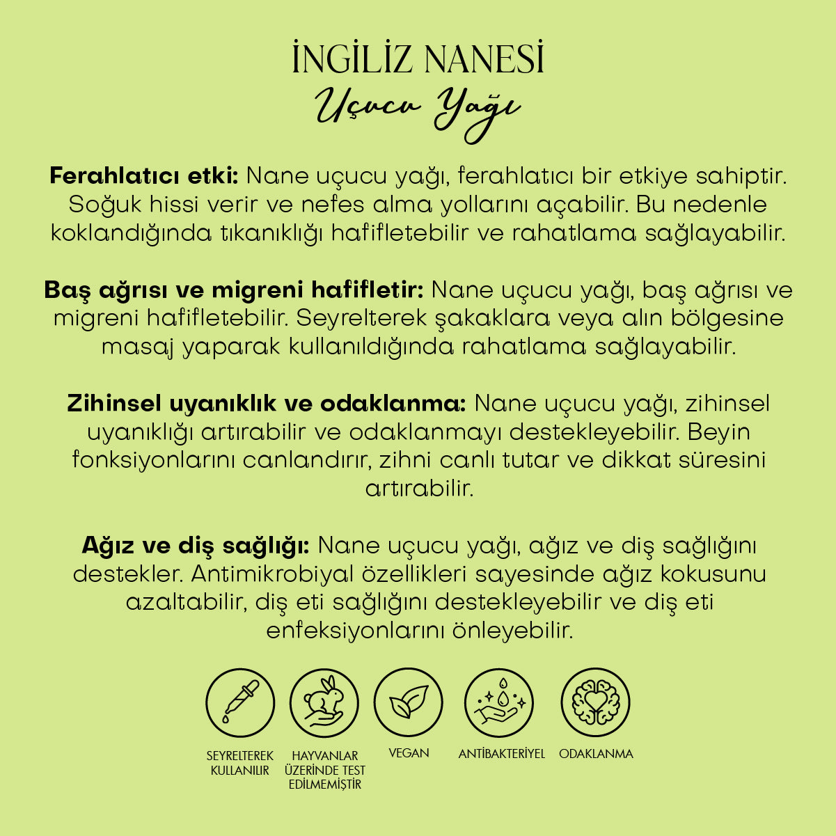 İngiliz Nanesi Uçucu Yağı (10 ml)