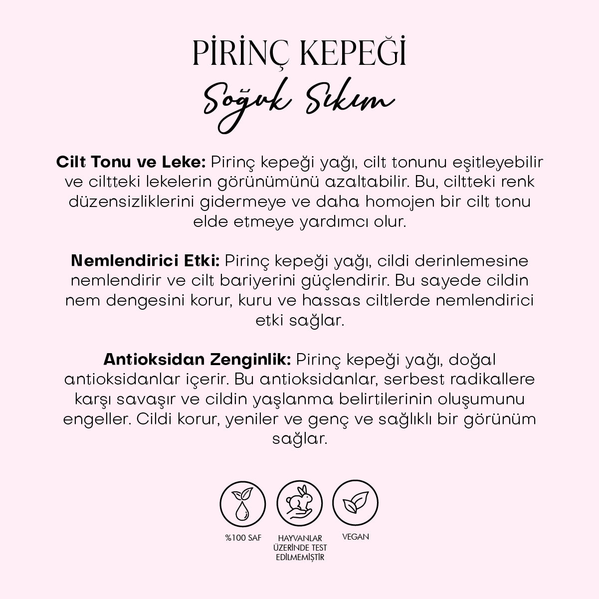 Pirinç Kepegi Yağı - Soğuk Sıkım (30 ml)