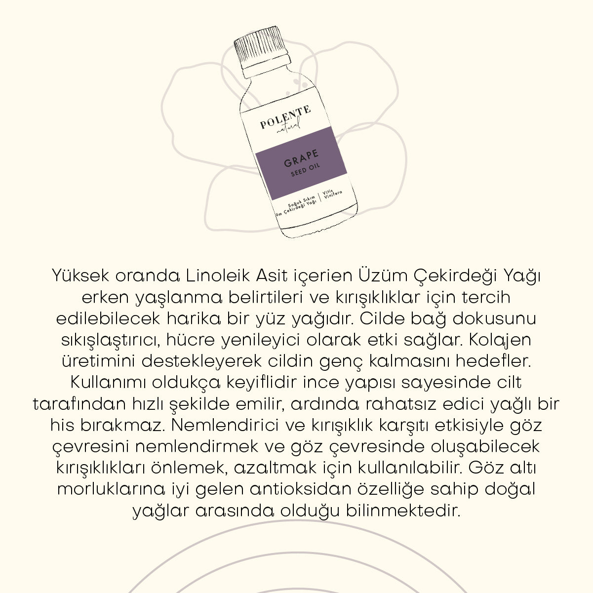 Üzüm Çekirdeği Yağı - Soğuk Sıkım (50 ml)