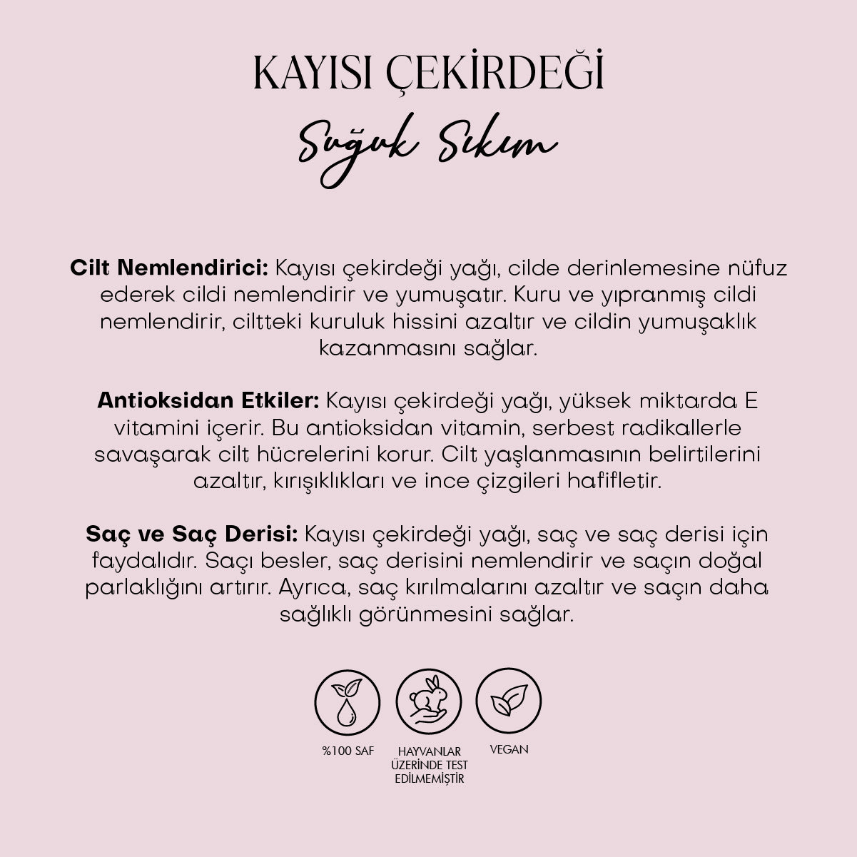 Kayısı Çekirdeği Yağı - Soğuk Sıkım (50 ml)