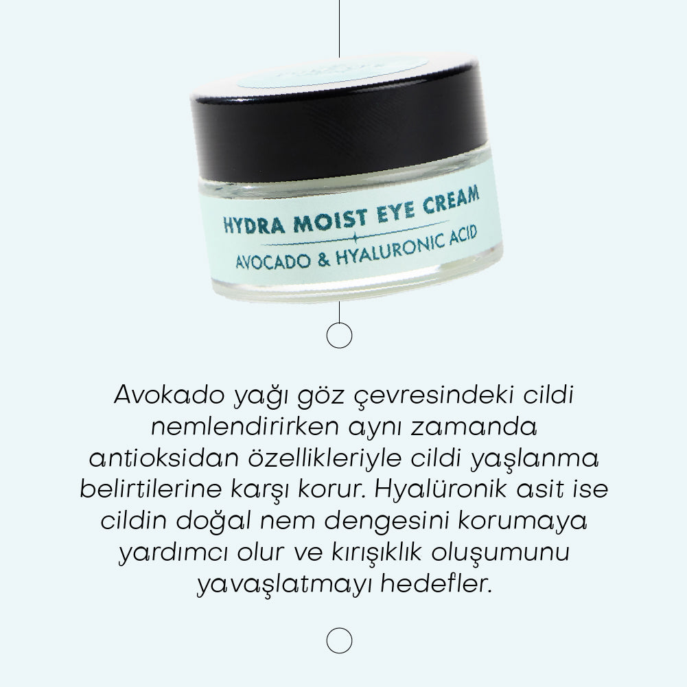 HYDRA MOIST EYE CREAM- Avocado &amp;amp; Hyaluronic Acid Moisturizing Eye Cream