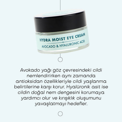 HYDRA MOIST EYE CREAM- Avocado &amp;amp; Hyaluronic Acid Moisturizing Eye Cream (20 ml)