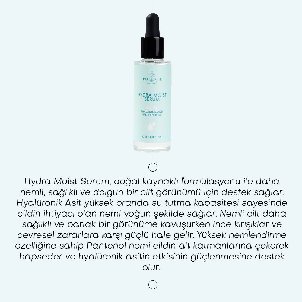 HYDRA MOIST SERUM - 2% Hyaluronic Acid, Panthenol Plumping Moisturizing Serum (30 ml)