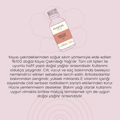 Kayısı Çekirdeği Yağı - Soğuk Sıkım (50 ml)