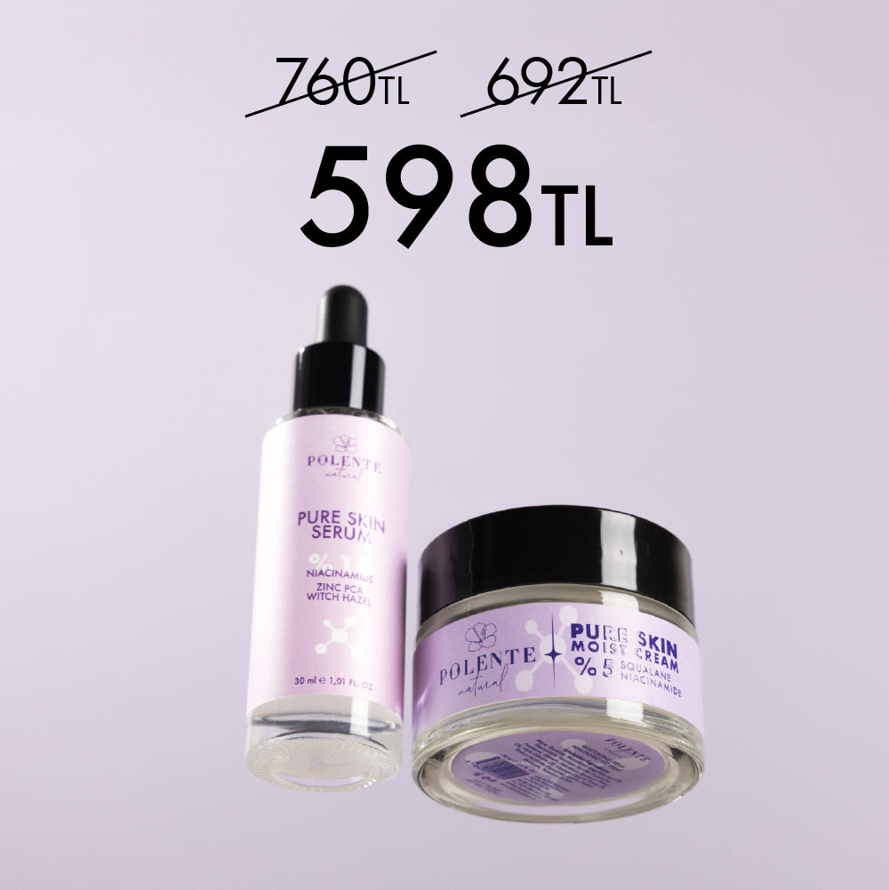 PURE SKIN SERİSİ - Akne, Gözenek, Siyah Nokta Karşıtı Bakım Seti