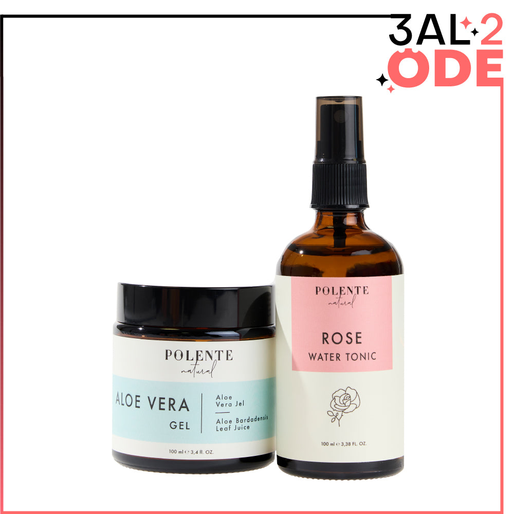 2 Özel Ürün Bir Arada - Aloe Vera Jel &amp; Gül Suyu