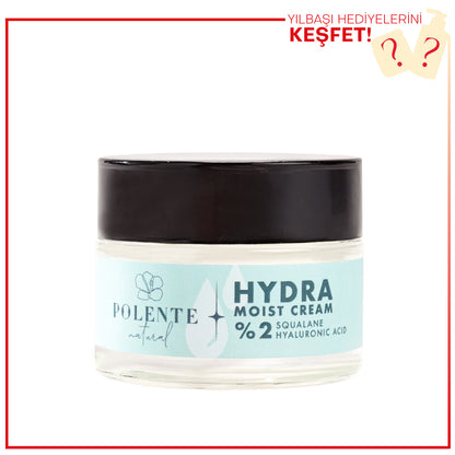 HYDRA MOIST CREAM - Moisturizing Cream Containing Hyaluronic Acid &amp;amp; Squalene