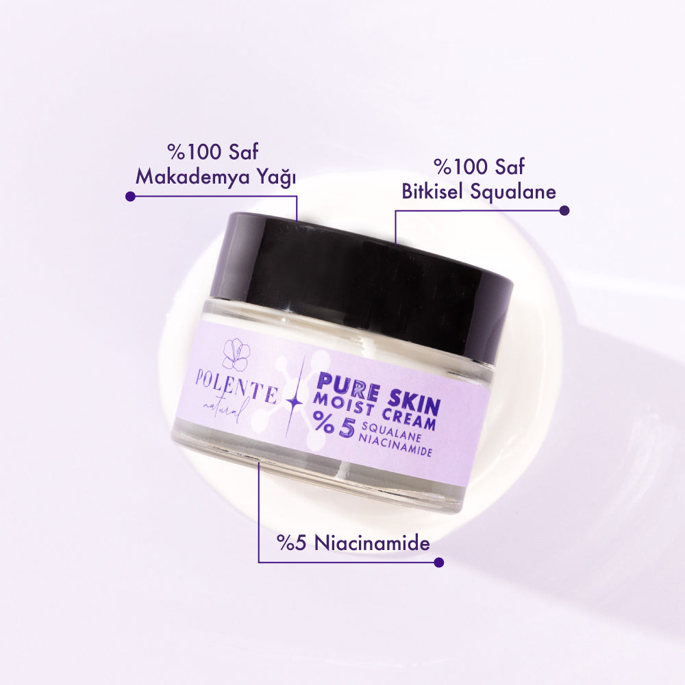 PURE SKIN MOIST CREAM - Moisturizing Cream Containing 5% Niacinamide (50 ml)