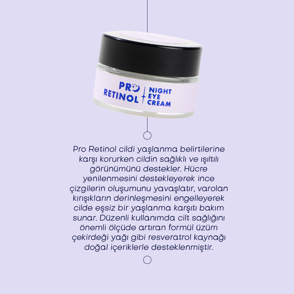 PRO RETINOL EYE CREAM - Retinol İçeren Yaşlanma Karşıtı Göz Kremi (20 ml)