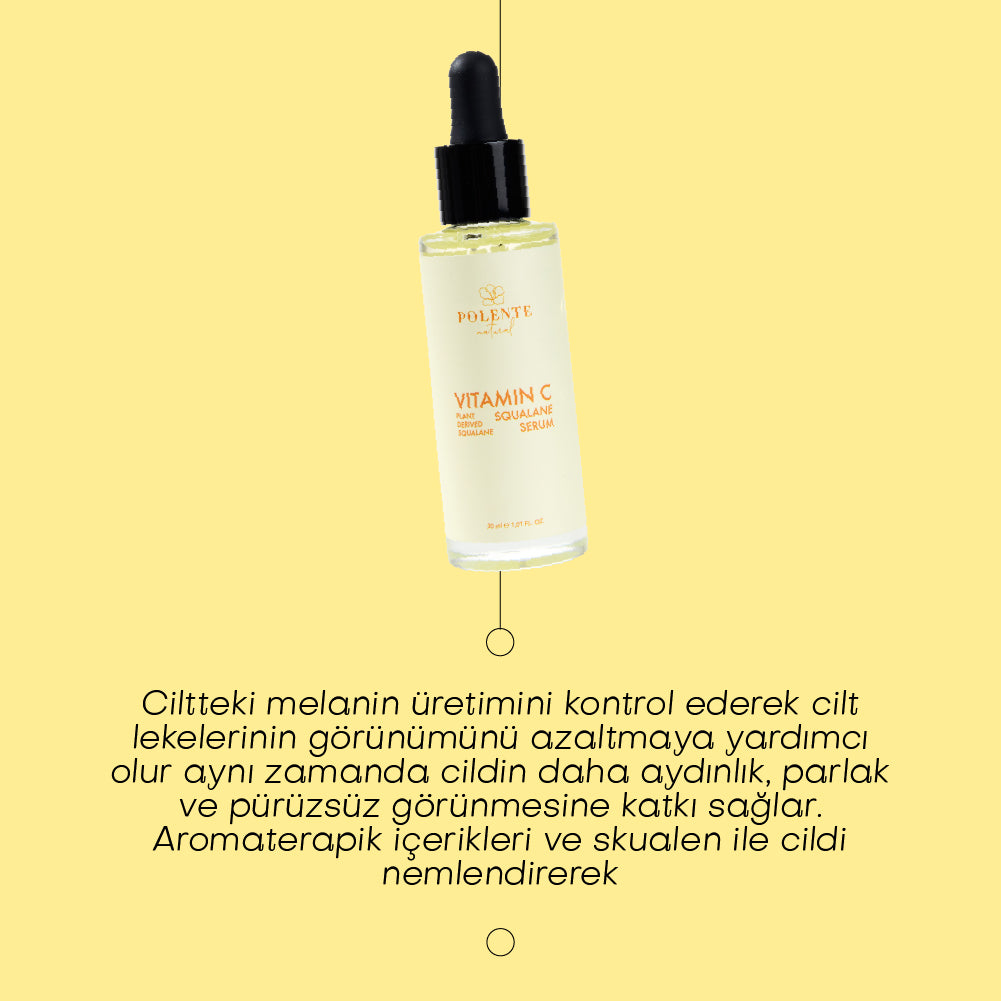 C VİTAMİN &amp;  SQUALANE SERUM - Aydınlatıcı Leke Serumu (C Vitamini Kompleksi) (30 ml)